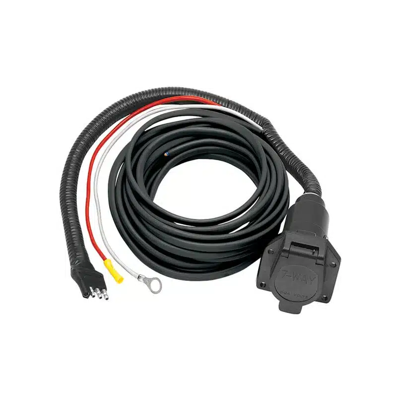 Electronic trailer brake controller kit with wiring harness and mounting hardware